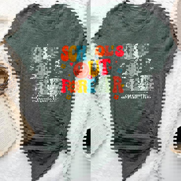 Retro School's Out Forever Retirement 2026 Retired Teacher Bella Canvas T-shirt