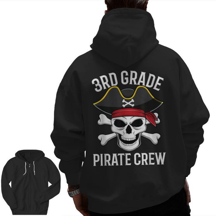 3rd Grade Pirate Crew Halloween Costume Student Teacher Men Zip Up Hoodie Back Print, trending gift 3rd Grade Pirate Crew Halloween Costume Student Teacher Men Zip Up Hoodie Back Print, trending gift