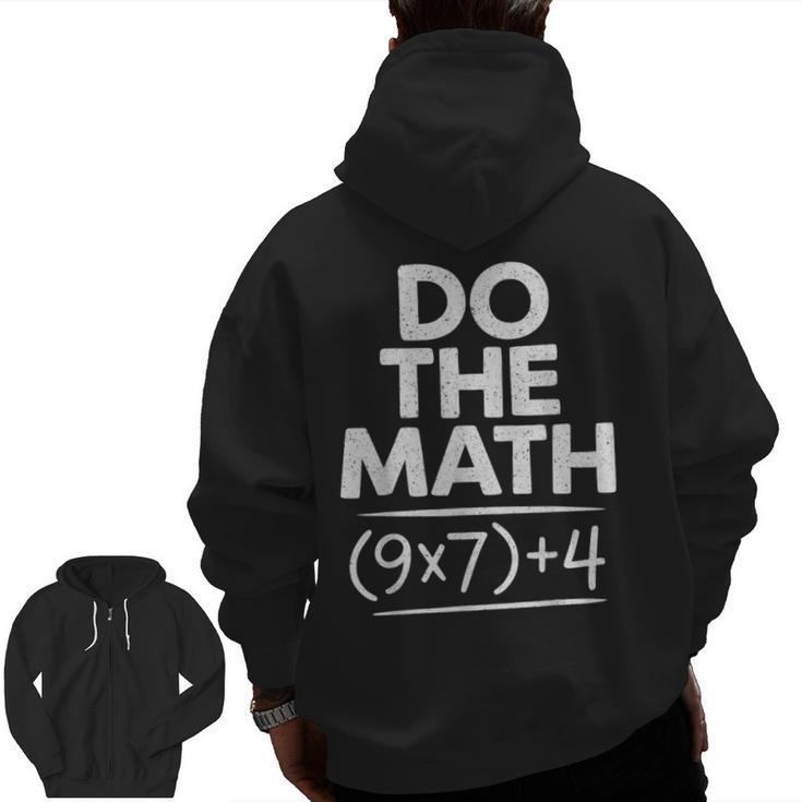 6 7 Six Seven Math Teacher Gen Z Alpha Meme Slang Boys Girls Men Zip Up Hoodie Back Print