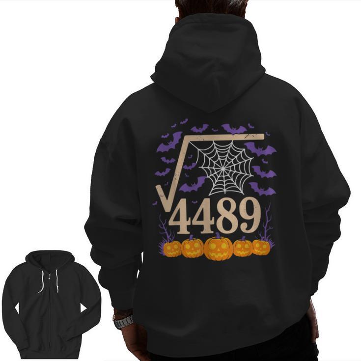 67 Meme Math Teacher 6 7 Square Root 4489 Men Zip Up Hoodie Back Print