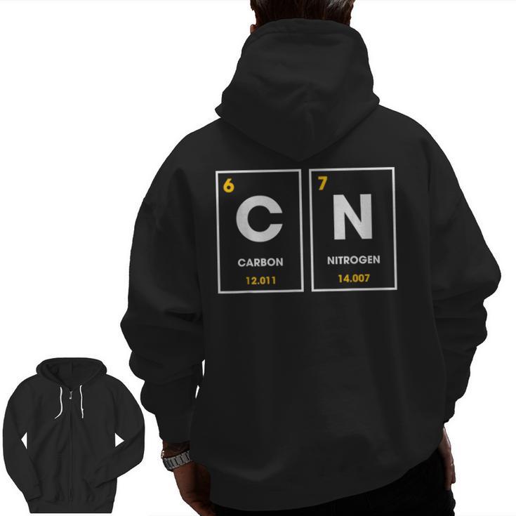 67 Meme Teacher Science Periodic Table Six Seven Men Zip Up Hoodie Back Print