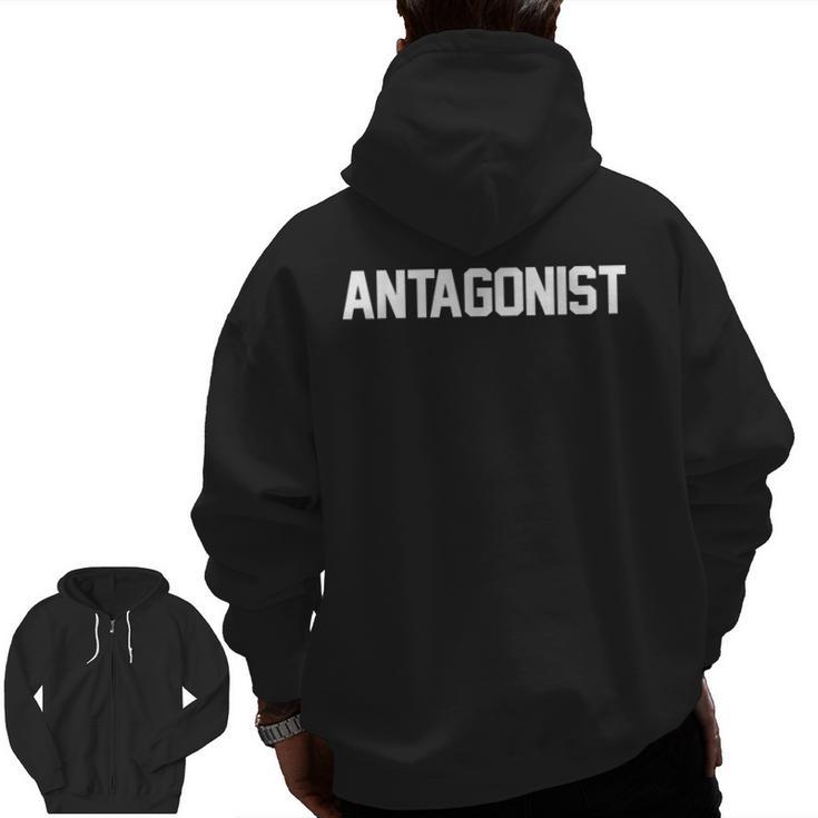Antagonist English Literature Teacher Costume T Shirt Men Zip Up Hoodie Back Print