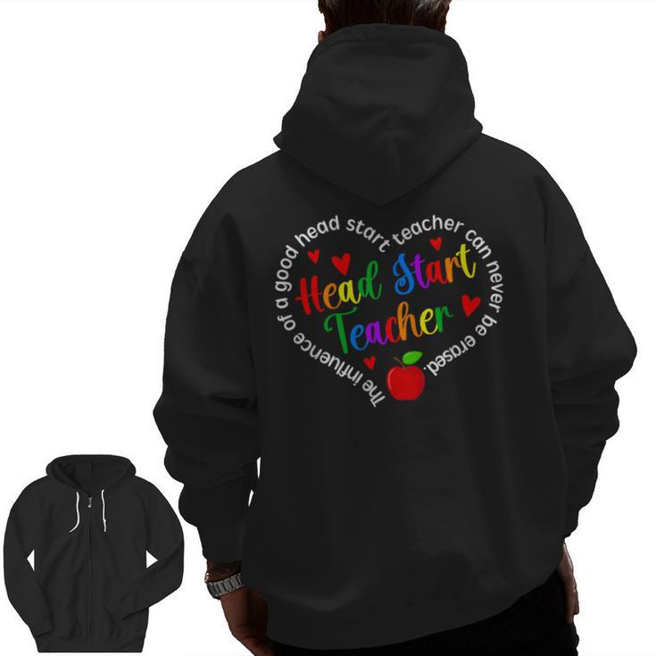 Best Head Start Teacher Early Head Start Teachers Men Zip Up Hoodie Back Print