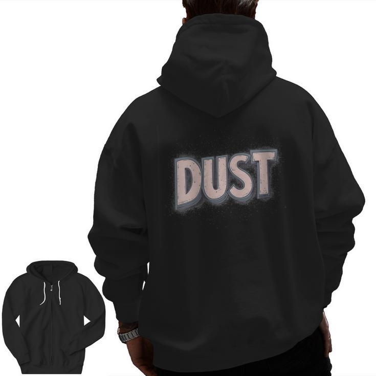 Dust Bunny Halloween Pun Costume Easy Lazy Teacher Men Zip Up Hoodie Back Print