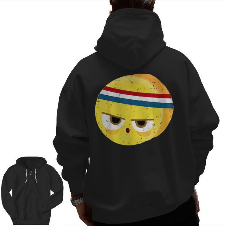 The Eggcellent Athlete Good Egg Teacher Halloween Food Group Men Zip Up Hoodie Back Print