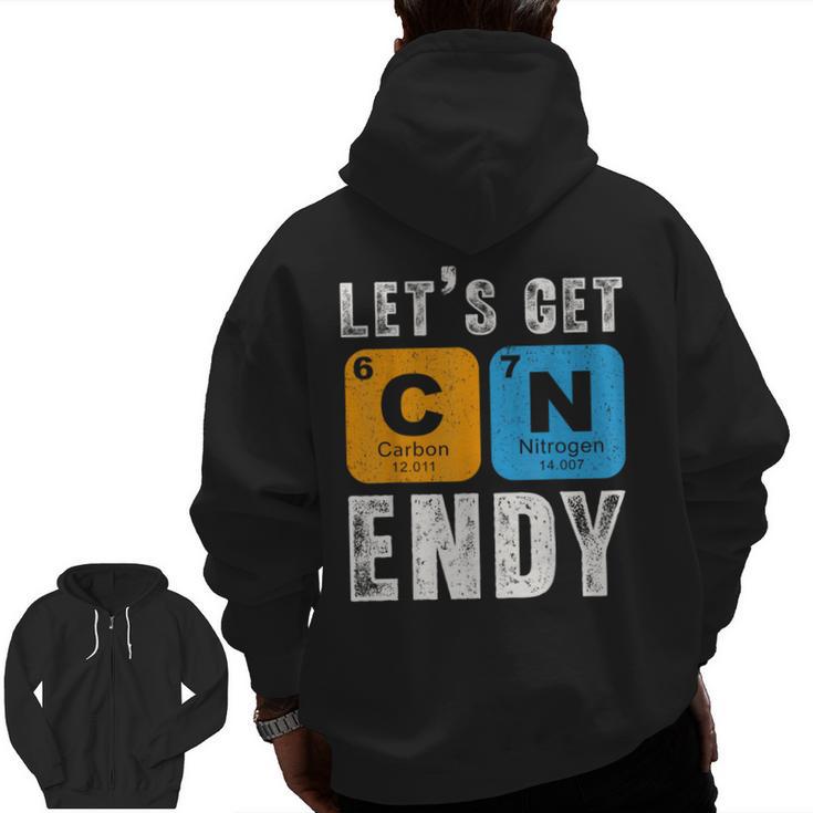 Fun 67 Meme Six Seven Science Teacher Periodic Table Men Zip Up Hoodie Back Print