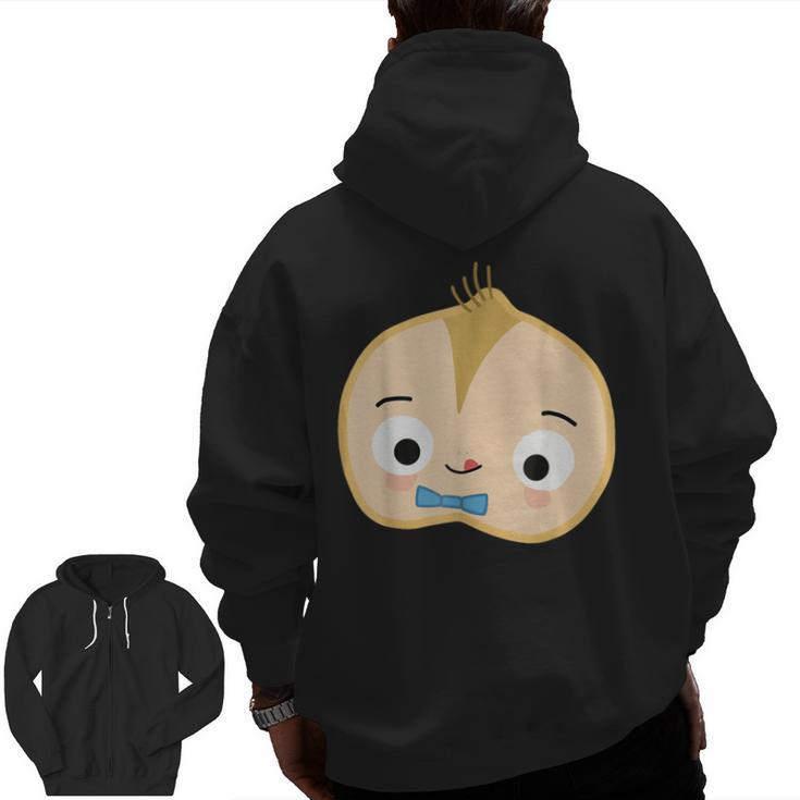 Good Egg Teacher Halloween Costume Group The Cool Bean Men Zip Up Hoodie Back Print