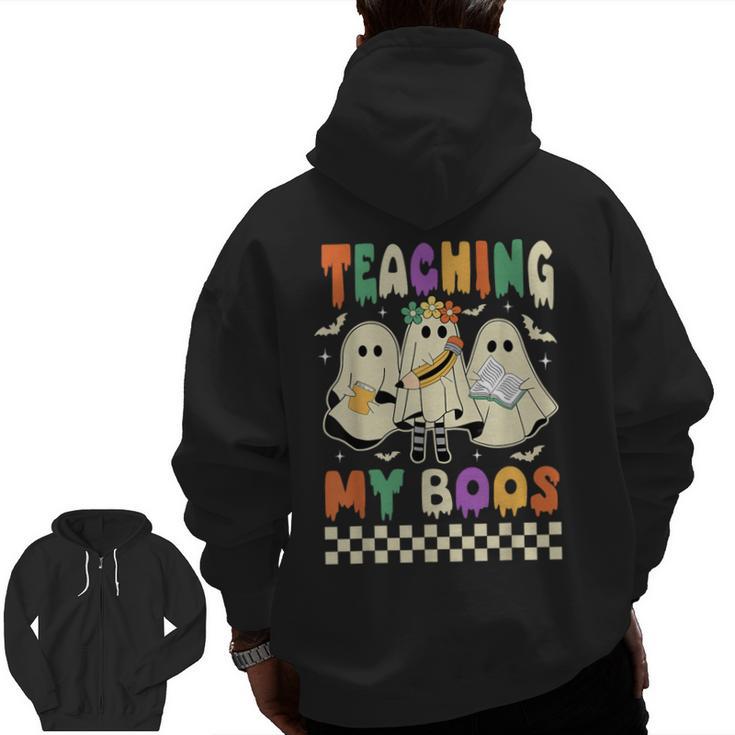Halloween Teaching My Boos Cute Ghost Teacher Life Costume Men Zip Up Hoodie Back Print, trending gift Halloween Teaching My Boos Cute Ghost Teacher Life Costume Men Zip Up Hoodie Back Print, trending gift