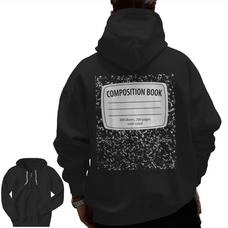 Matching Group Halloween Costume For Teachers Men Zip Up Hoodie Back Print