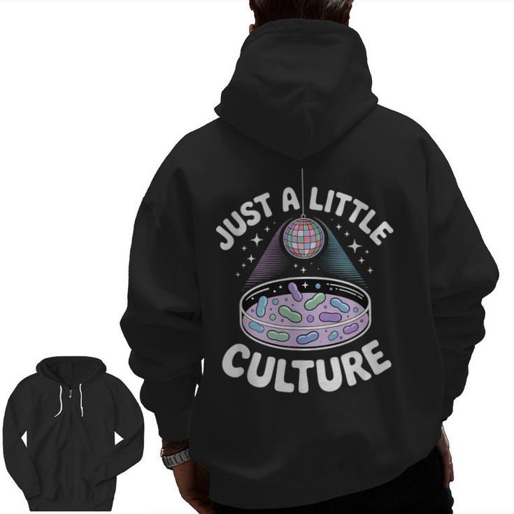 Microbiology Lab Love Culture Biology Teacher Lab Tech Men Zip Up Hoodie Back Print