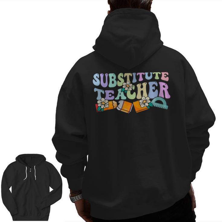 Representation Teacher Women School Class Representation Teacher Men Zip Up Hoodie Back Print