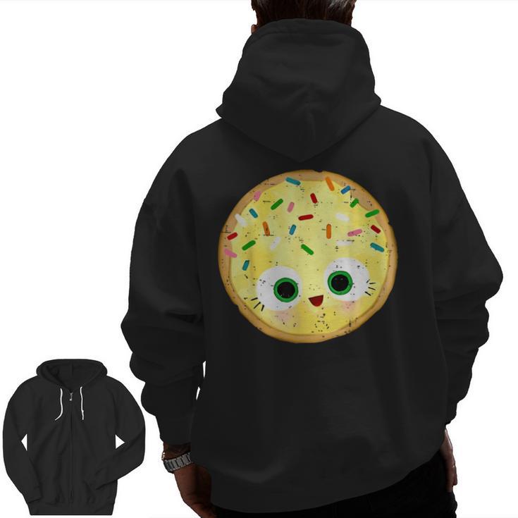 The Smart Cookie Good Egg Teacher Halloween Costume Food Men Zip Up Hoodie Back Print