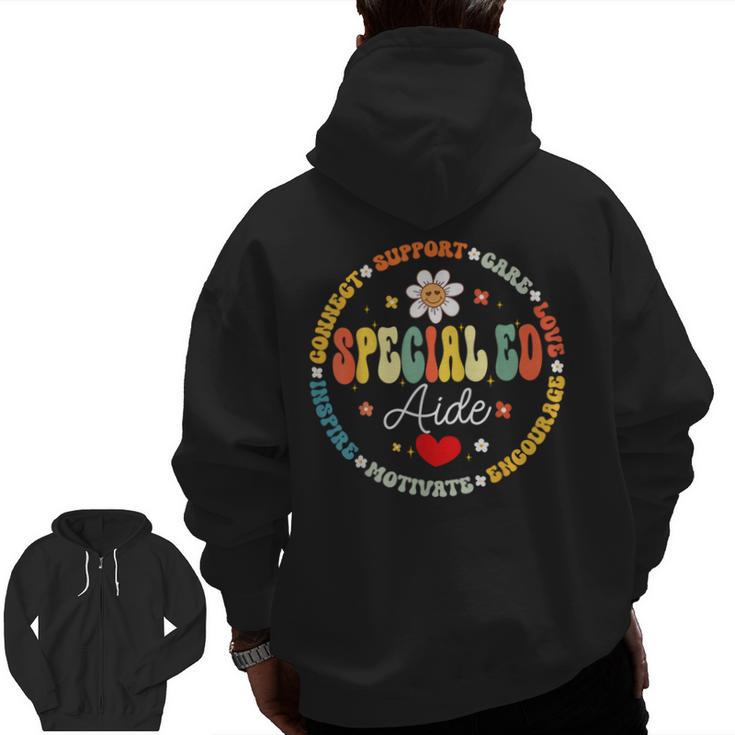 Special Education Teacher Special ED Aide Life SPED Men Zip Up Hoodie Back Print
