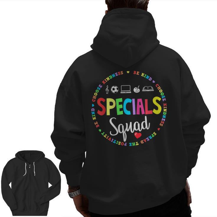 Specials Squad Teacher TRIBE Team Back To Primary School Men Women Girls Kids Men Zip Up Hoodie Back Print