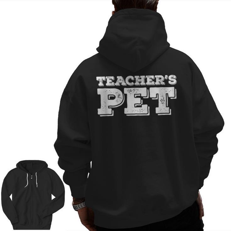 TEACHER'S PET You'Re My Favorite Do Me A Favor Men Zip Up Hoodie Back Print