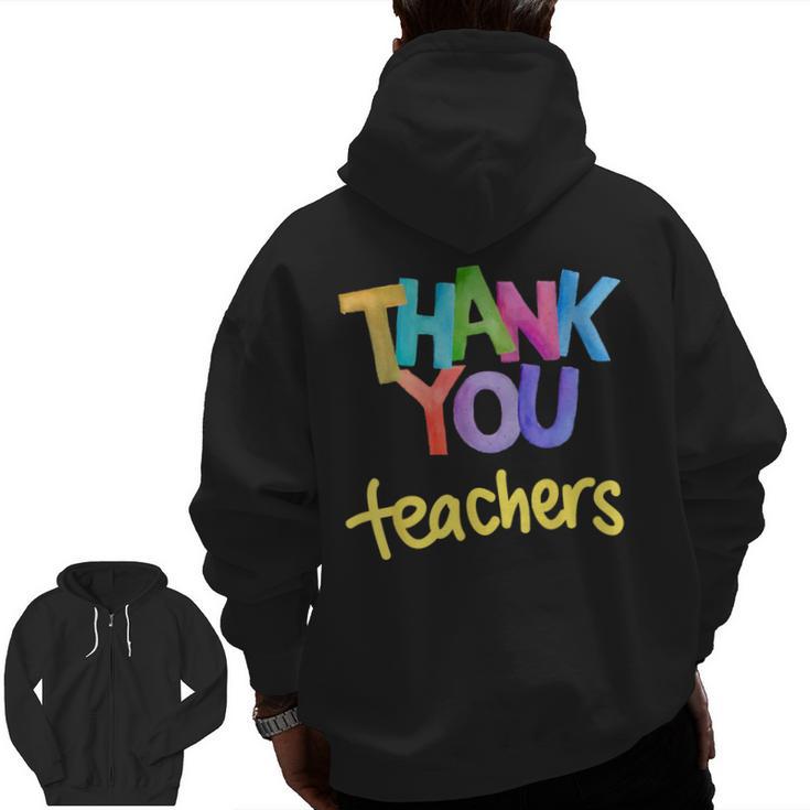 Thank You Teacher Appreciation Graduation Men Women Girls Kids Men Zip Up Hoodie Back Print, trending gift Thank You Teacher Appreciation Graduation Men Women Girls Kids Men Zip Up Hoodie Back Print, trending gift