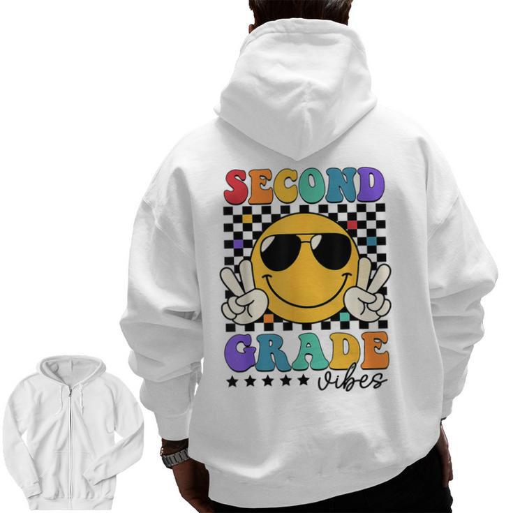 2nd Grade Teacher Shirts First Day Second Grade Shirt Girls Men Zip Up Hoodie Back Print