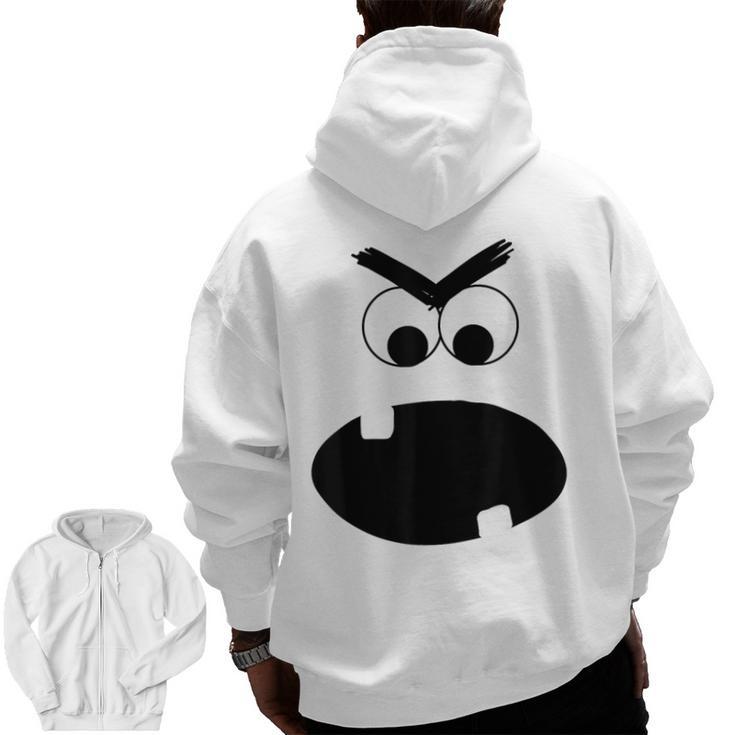 Carrot Teacher Matching Halloween Costume Men Zip Up Hoodie Back Print