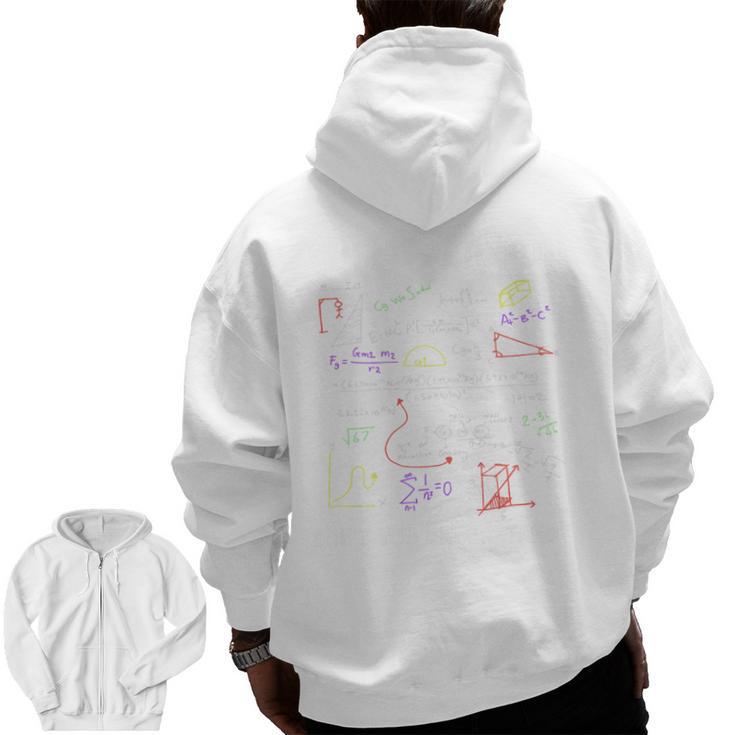 What Part Of Don't You Understand Math Teacher Premium Tri-Blend Men Zip Up Hoodie Back Print
