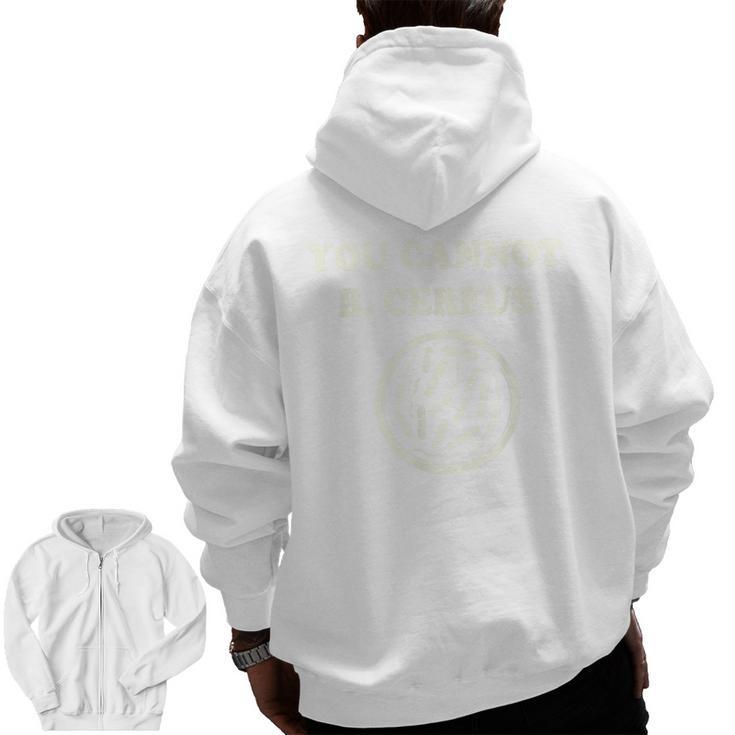 Science Teacher Biology Microbiology Pun Men Zip Up Hoodie Back Print