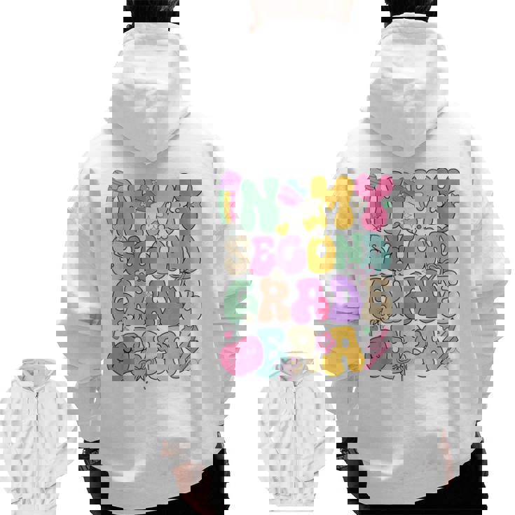 In My Second Grade Era Teachers Women Back To School Girls Men Zip Up Hoodie Back Print