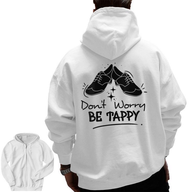 Tap Dancer Tap Dancing Shoes Tap Dance Teacher Men Zip Up Hoodie Back Print