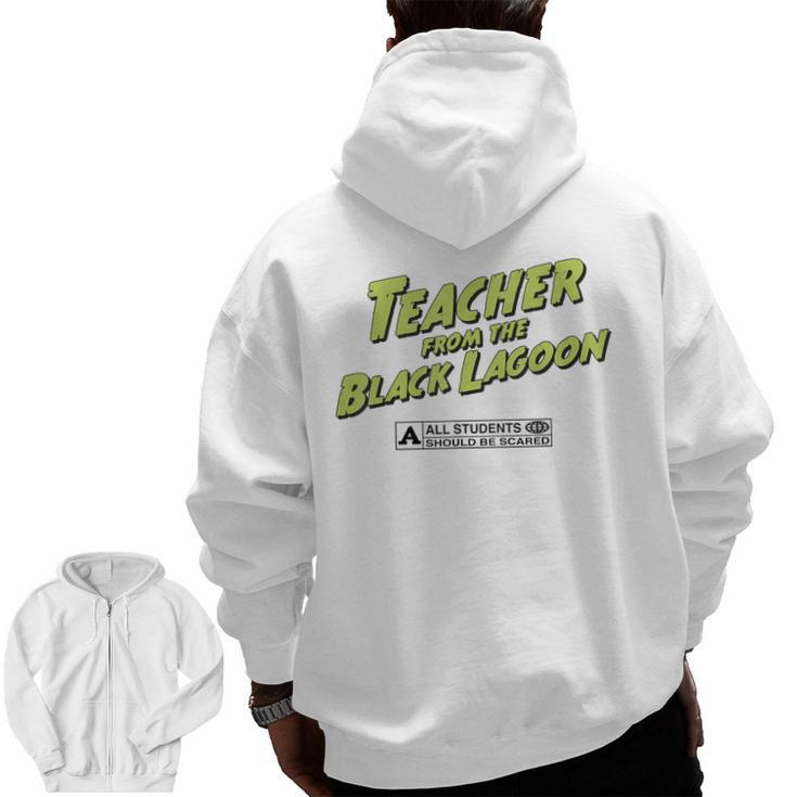 Teacher Halloween Tshirt Teacher From The Lagoon Men Women Men Zip Up Hoodie Back Print