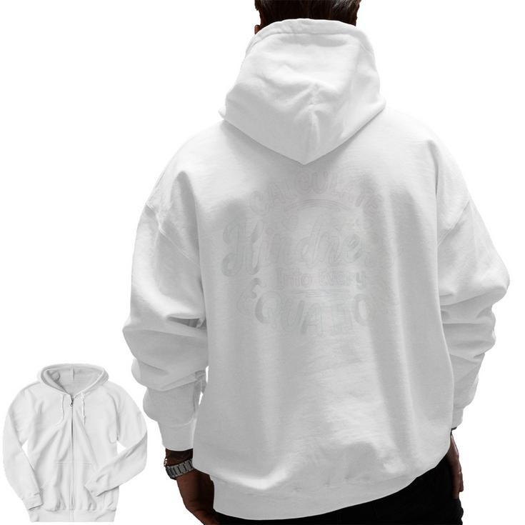 Unity Day Anti Bullying Calculate Kindness Math Teacher Kids Men Zip Up Hoodie Back Print