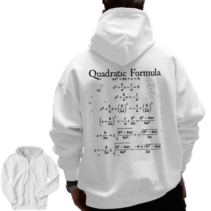 Vintage Nerdy Quadratic Formula Proof Algebra Math Teacher Men Zip Up Hoodie Back Print, trending gift Vintage Nerdy Quadratic Formula Proof Algebra Math Teacher Men Zip Up Hoodie Back Print, trending gift