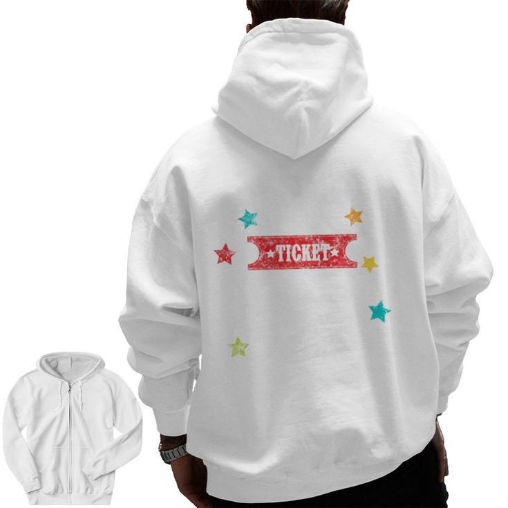 Vintage Teachers And Students Book Reading Adventure Men Zip Up Hoodie Back Print