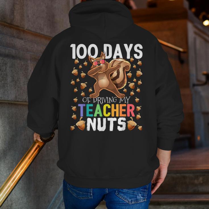 100 Days Of Driving My Teacher Nuts Dabbing Squirrel School Men Zip Up Hoodie Back Print, funny gift 100 Days Of Driving My Teacher Nuts Dabbing Squirrel School Men Zip Up Hoodie Back Print, funny gift