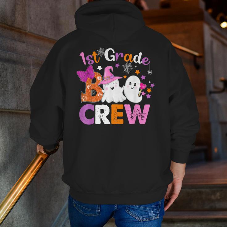 1st Grade Boo Crew First Grade Halloween Costume Teacher Kid Men Zip Up Hoodie Back Print, First Grade Teacher Hoodies, funny gift 1st Grade Boo Crew First Grade Halloween Costume Teacher Kid Men Zip Up Hoodie Back Print, First Grade Teacher Hoodies, funny gift