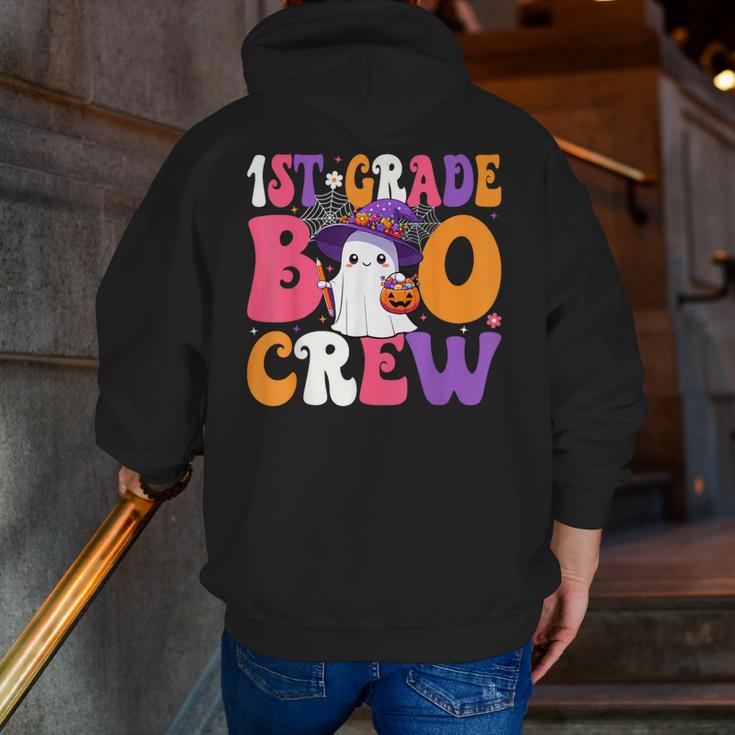 1st Grade Boo Crew Halloween First Grade Halloween Teacher Men Zip Up Hoodie Back Print, First Grade Teacher Hoodies, funny gift 1st Grade Boo Crew Halloween First Grade Halloween Teacher Men Zip Up Hoodie Back Print, First Grade Teacher Hoodies, funny gift