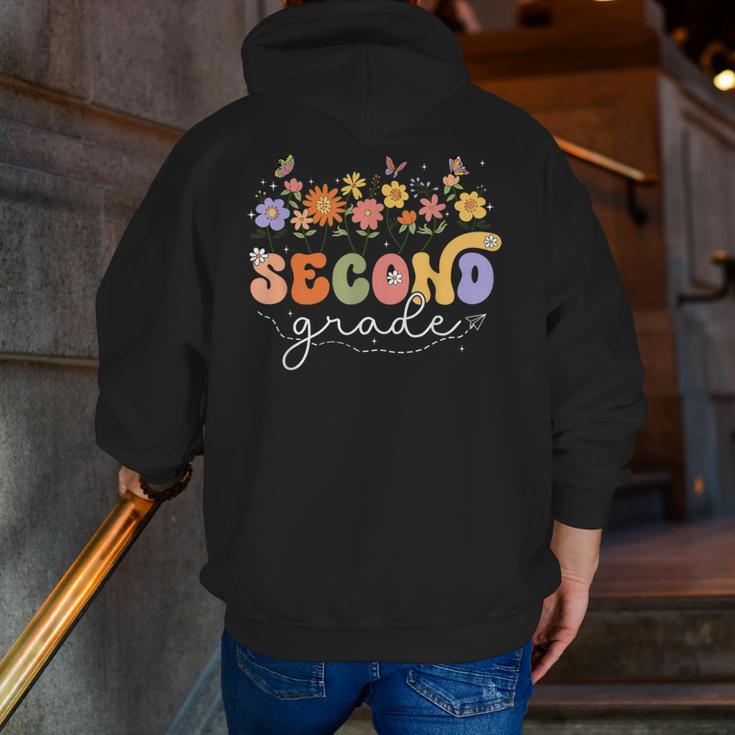 2nd Second Grade Teacher Wildflower Back To School Floral Men Zip Up Hoodie Back Print, 2nd Grade Teacher Hoodies, funny gift 2nd Second Grade Teacher Wildflower Back To School Floral Men Zip Up Hoodie Back Print, 2nd Grade Teacher Hoodies, funny gift