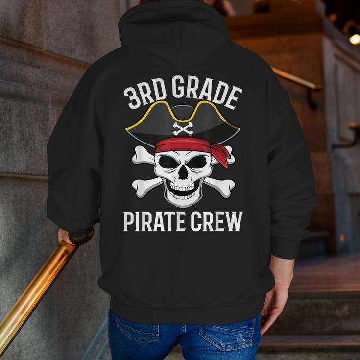 3rd Grade Pirate Crew Halloween Costume Student Teacher Men Zip Up Hoodie Back Print, funny gift 3rd Grade Pirate Crew Halloween Costume Student Teacher Men Zip Up Hoodie Back Print, funny gift