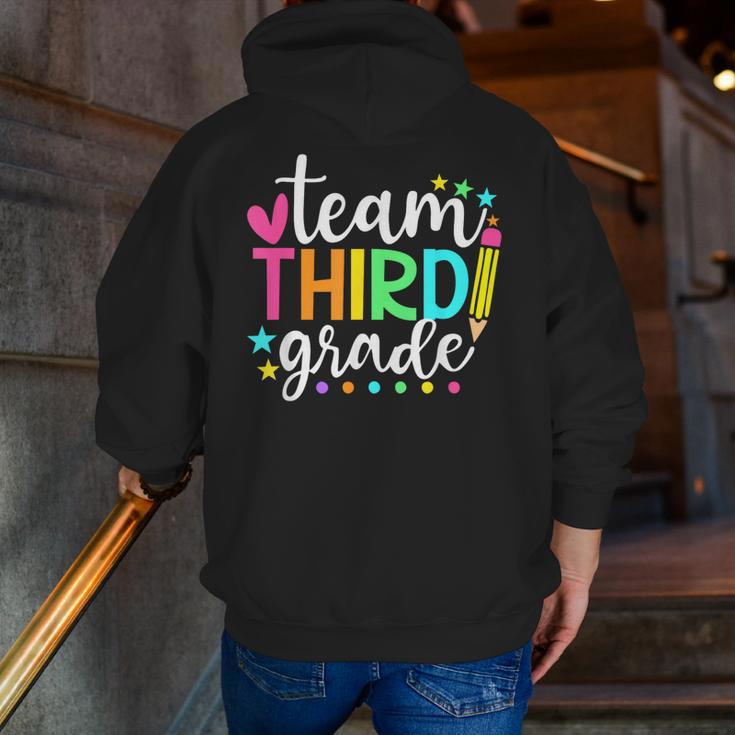 3rd Grade Team Pencil Teacher Student Back To School Girls Men Zip Up Hoodie Back Print, funny gift 3rd Grade Team Pencil Teacher Student Back To School Girls Men Zip Up Hoodie Back Print, funny gift