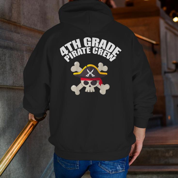 4th Grade Pirate Crew Halloween Costume Cool Teacher Student Men Zip Up Hoodie Back Print, 4th Grade Teacher Hoodies, funny gift 4th Grade Pirate Crew Halloween Costume Cool Teacher Student Men Zip Up Hoodie Back Print, 4th Grade Teacher Hoodies, funny gift