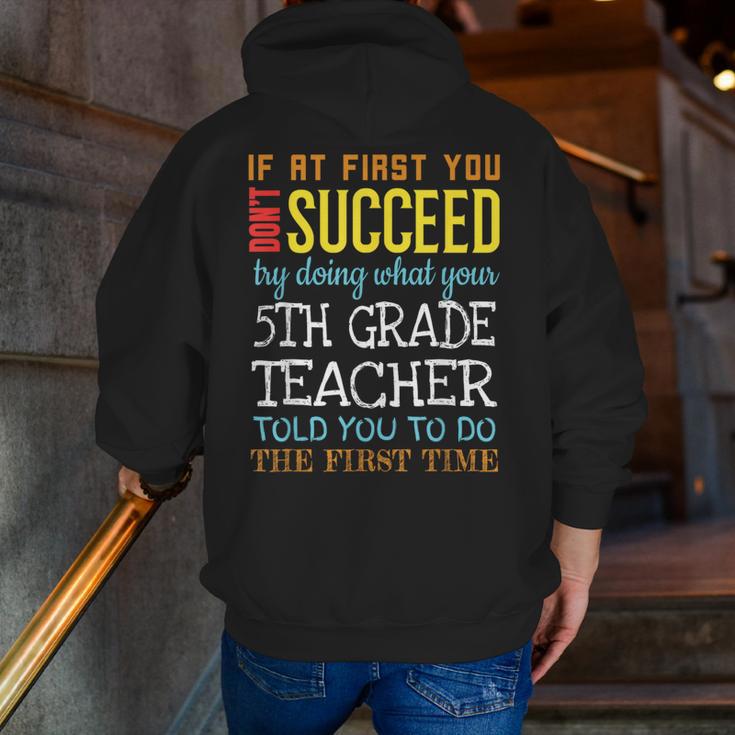 5th Grade Teacher Appreciation Men Zip Up Hoodie Back Print, funny gift 5th Grade Teacher Appreciation Men Zip Up Hoodie Back Print, funny gift