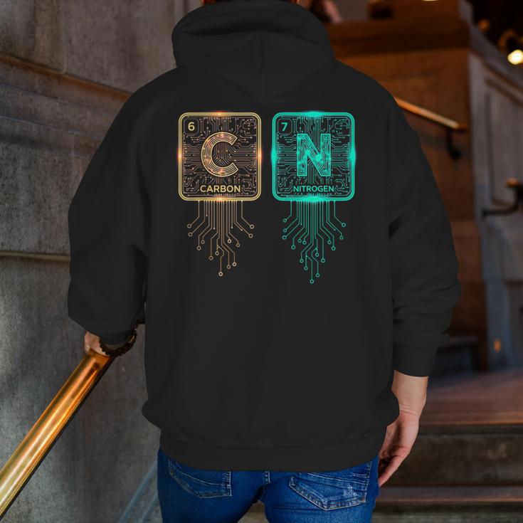 6 7 Science Chemistry Teacher Periodic Table Meme Men Zip Up Hoodie Back Print, Science Teacher Hoodies, funny gift