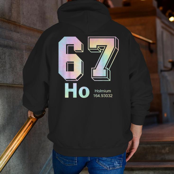 67 Ho Holmium Science Teacher Elements Table Six Seven Meme Men Zip Up Hoodie Back Print, Science Teacher Hoodies, funny gift