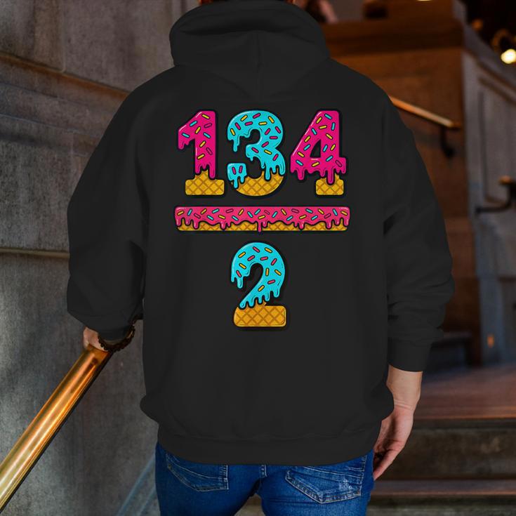 67 Ice Cream Drip Meme Division Math Teacher Gen Alpha Slang Men Zip Up Hoodie Back Print, funny gift