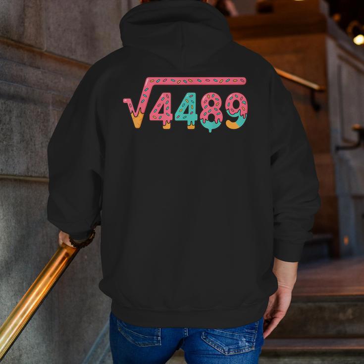 67 Ice Cream Drip Meme Square Root 4489 Slang Math Teacher Men Zip Up Hoodie Back Print, funny gift