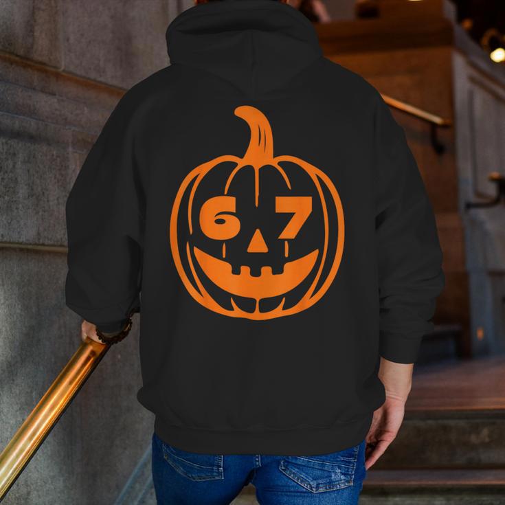 67 Six Seven Halloween Costume For Students Teachers Men Zip Up Hoodie Back Print, funny gift 67 Six Seven Halloween Costume For Students Teachers Men Zip Up Hoodie Back Print, funny gift