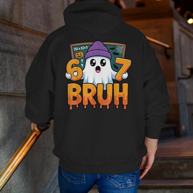 67 Teacher Ghost Six Seven Meme Math Equation Bruh Halloween Men Zip Up Hoodie Back Print, funny gift 67 Teacher Ghost Six Seven Meme Math Equation Bruh Halloween Men Zip Up Hoodie Back Print, funny gift
