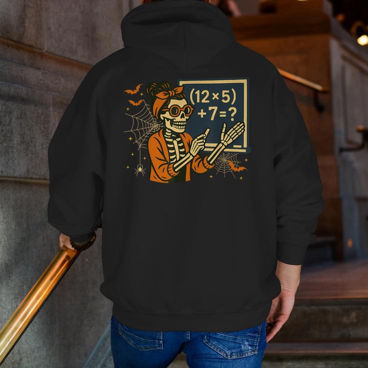 67 Teacher Halloween Skeleton Six Seven Meme Math Men Zip Up Hoodie Back Print, funny gift 67 Teacher Halloween Skeleton Six Seven Meme Math Men Zip Up Hoodie Back Print, funny gift