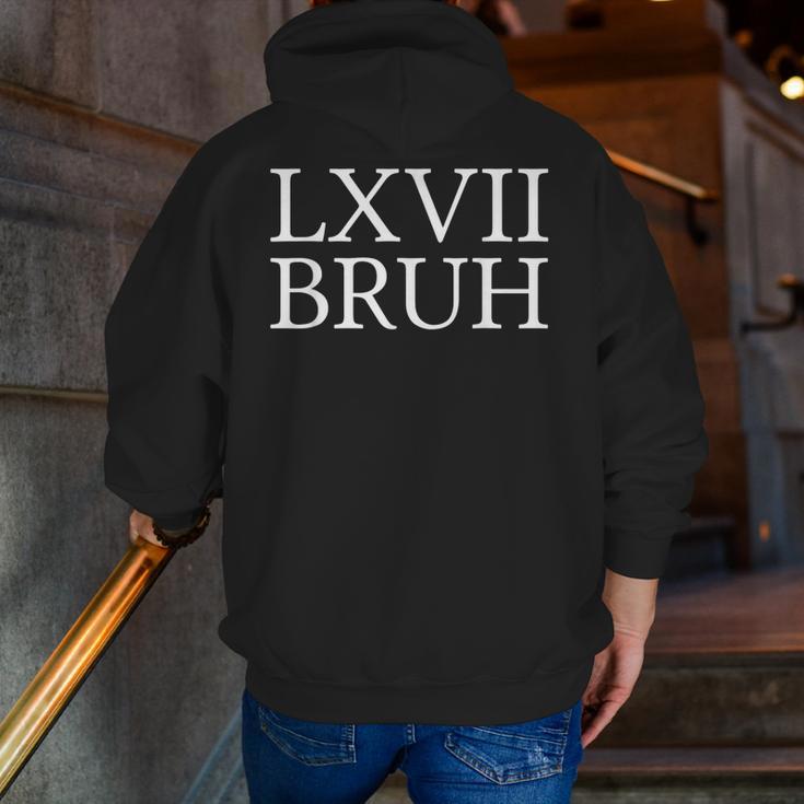 67 History Meme Six Seven Bruh History Teacher Men Zip Up Hoodie Back Print, History Teacher Hoodies, funny gift
