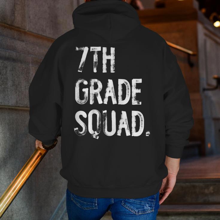 7th Grade Squad Back To School Student Teacher Men Zip Up Hoodie Back Print, funny gift 7th Grade Squad Back To School Student Teacher Men Zip Up Hoodie Back Print, funny gift