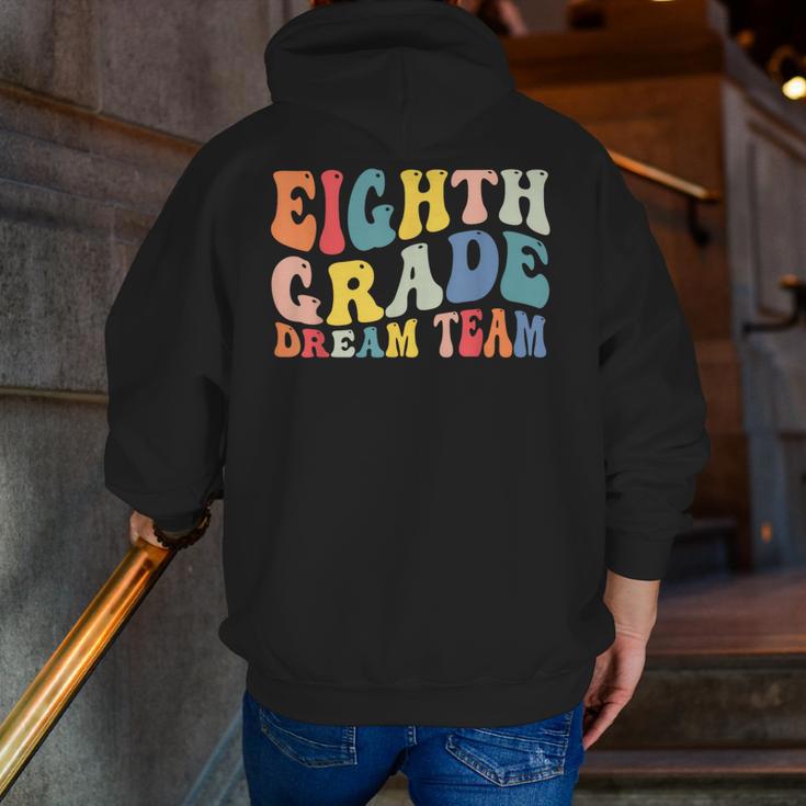 8th Grade Dream Team Teachers Boys Kids Retro Back To School Men Zip Up Hoodie Back Print, funny gift 8th Grade Dream Team Teachers Boys Kids Retro Back To School Men Zip Up Hoodie Back Print, funny gift