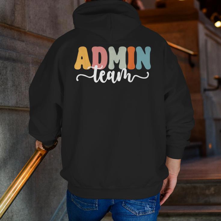 Admin Team Back To School Teachers Students Admin Squad Men Zip Up Hoodie Back Print, funny gift Admin Team Back To School Teachers Students Admin Squad Men Zip Up Hoodie Back Print, funny gift