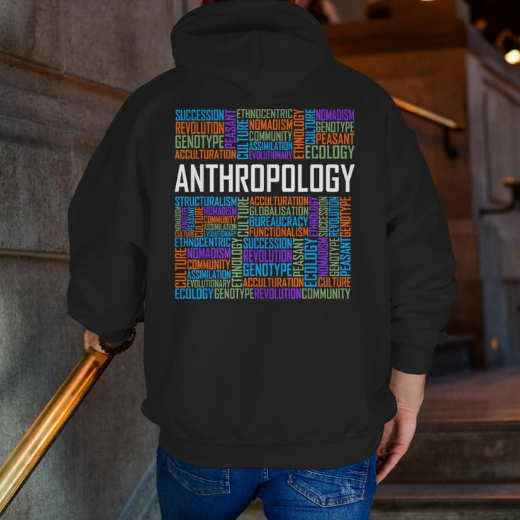 Anthropology Words Anthropologist Teacher Men Zip Up Hoodie Back Print, funny gift Anthropology Words Anthropologist Teacher Men Zip Up Hoodie Back Print, funny gift